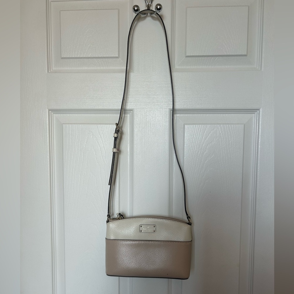 Kate Spade Cream and Tan Crossbody Bag